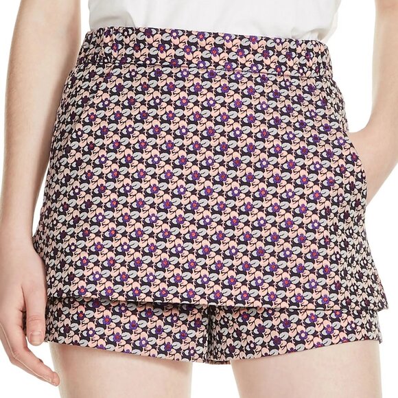 Maje Irosa Floral Jacquard Skort Shorts ASO Veronica Lodge - Picture 3 of 11